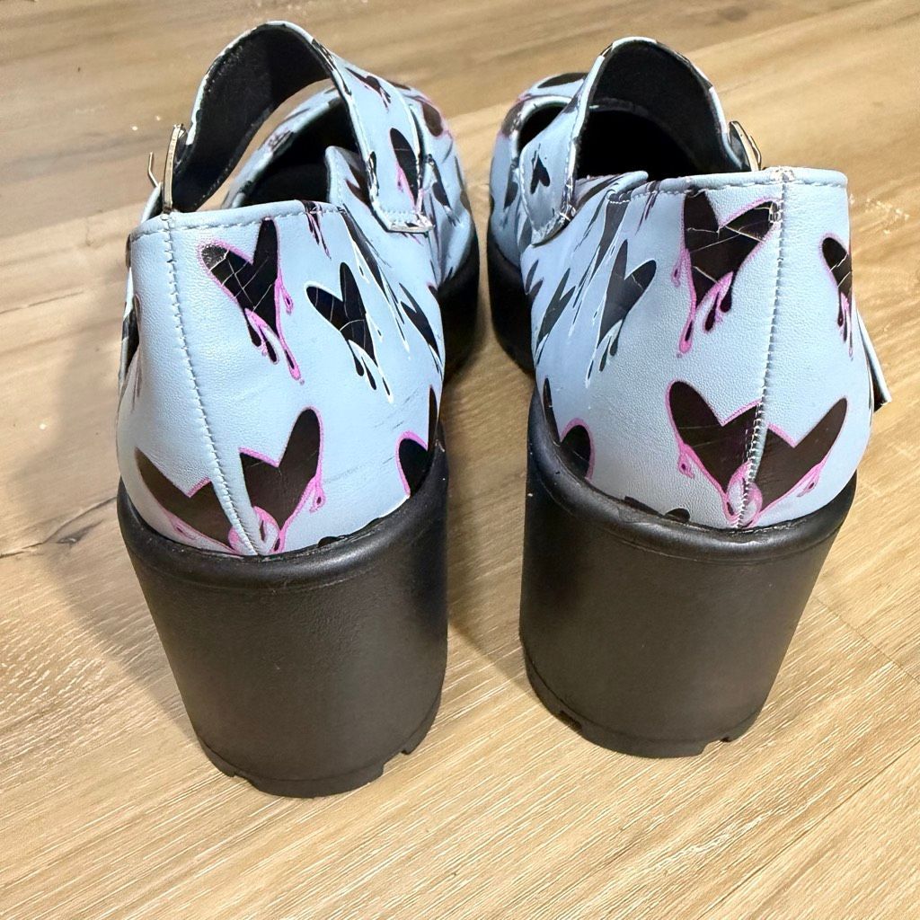 Koi Footwear Chunky Mary Jane Platform Shoes Sz 6 Blue Pink Alt Pink Pastel Goth — image 7 of 7